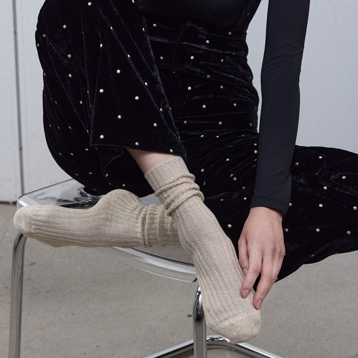 Mia Cotton Sock, Caramel toffee