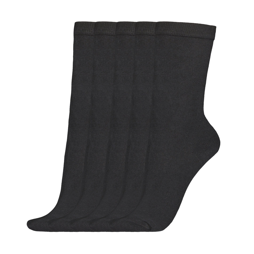 5-pack bomullsstrumpor, Svart