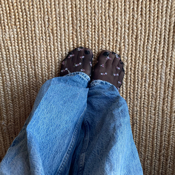 Ava Sock, 25 den, Blommig
