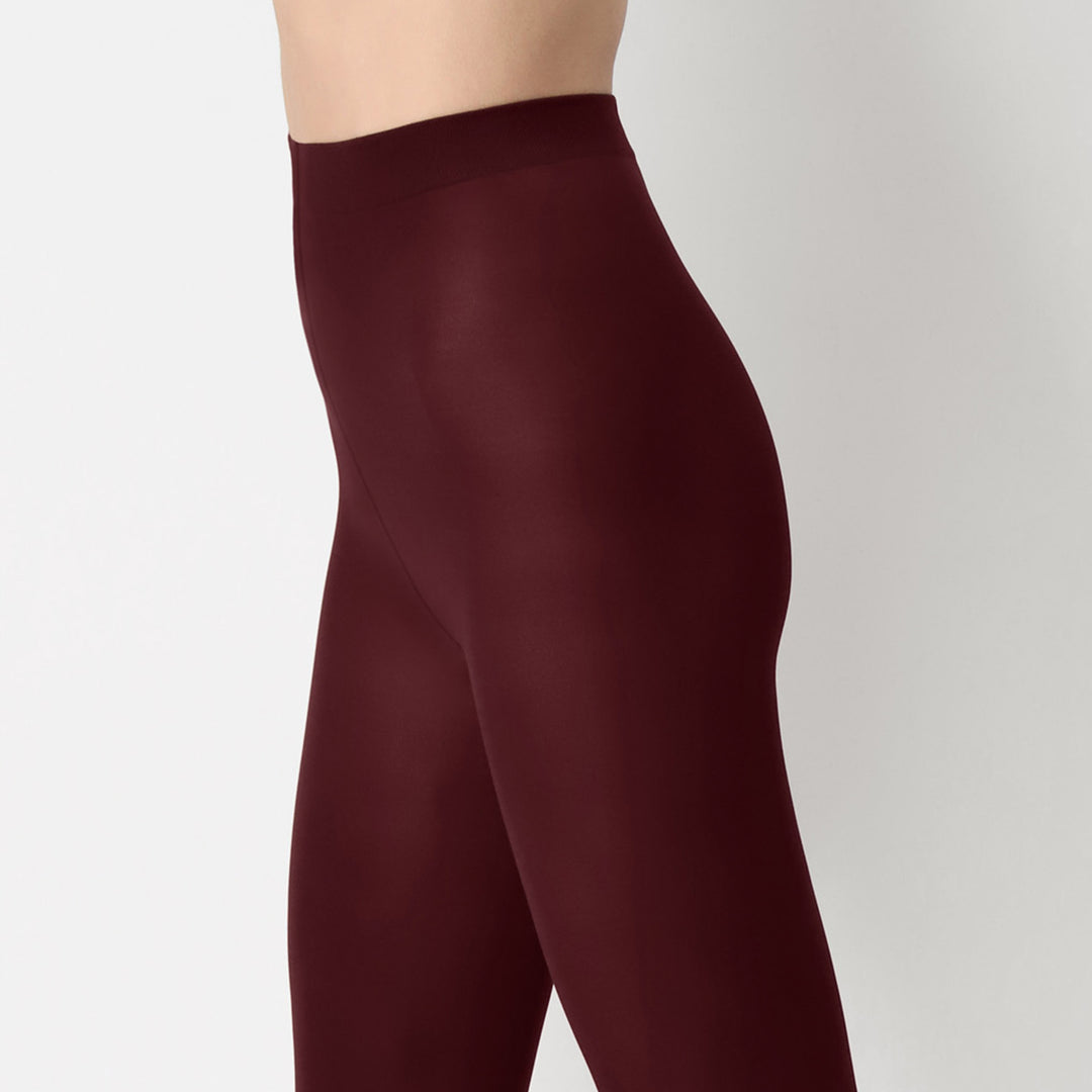 All color tights, 50 den, Bordeaux