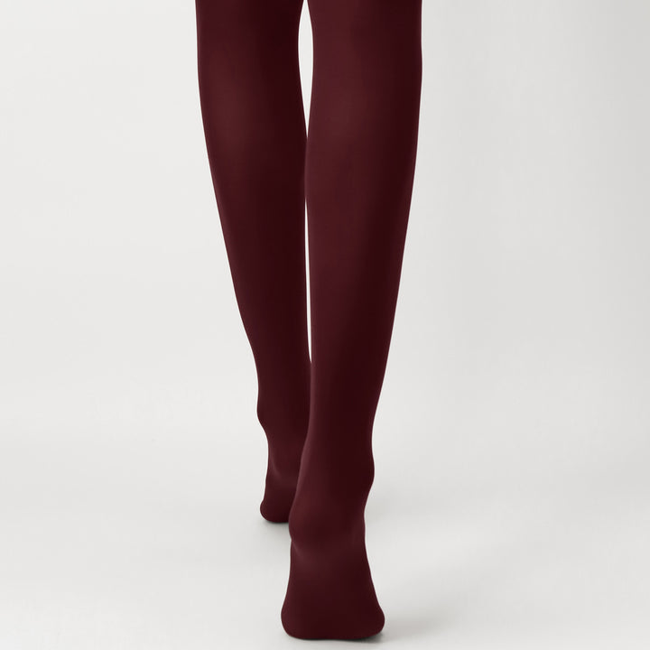 All color tights, 50 den, Bordeaux