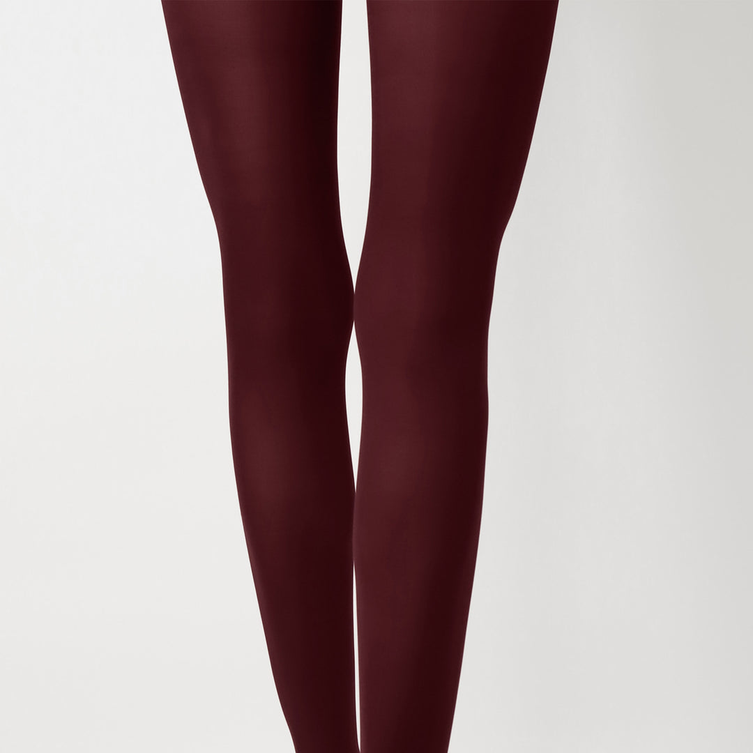 All color tights, 50 den, Bordeaux