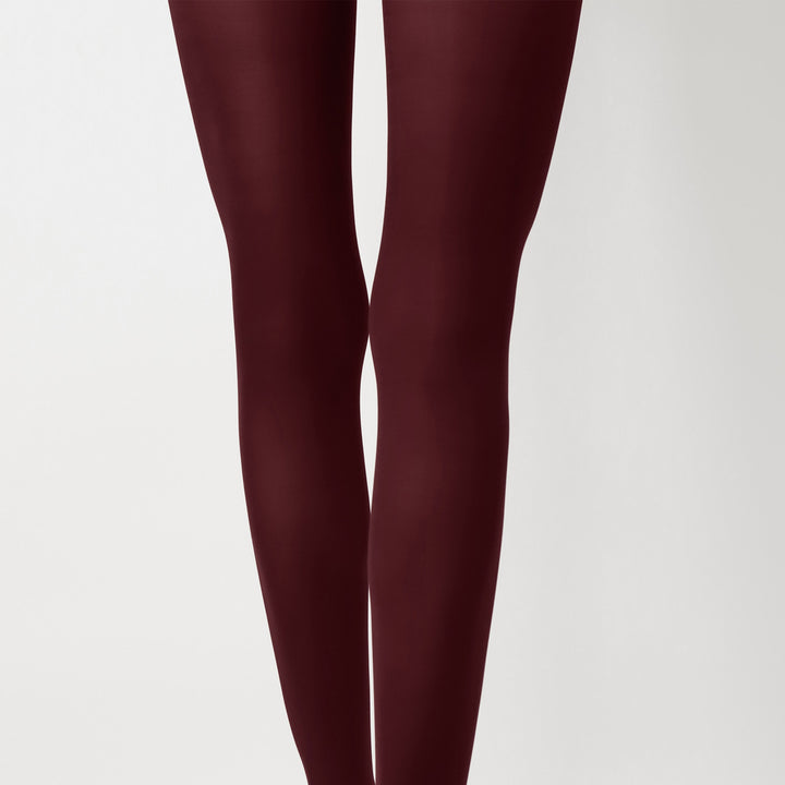 All color tights, 50 den, Bordeaux