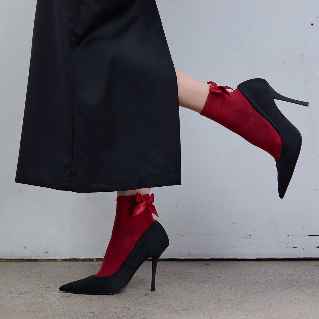 Brielle Bamboo Sock, Röd