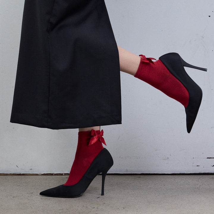 Brielle Bamboo Sock, Röd