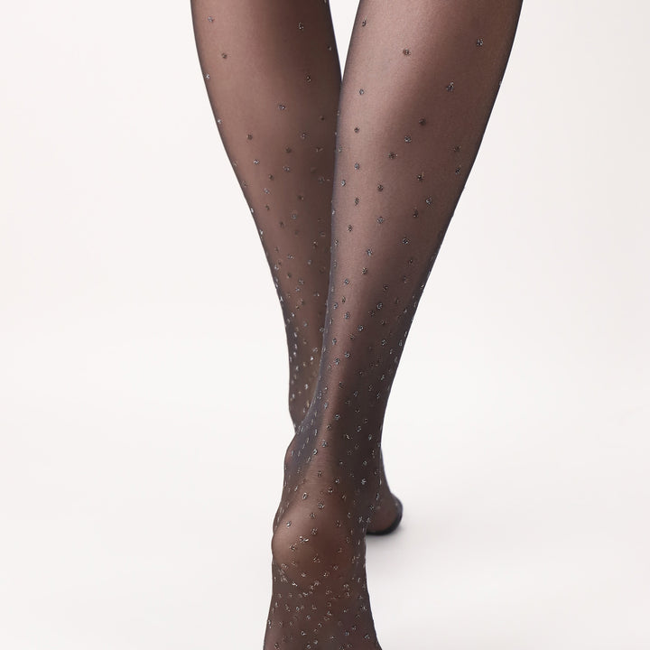 Bright Dots, 30 den, Glitter prickar