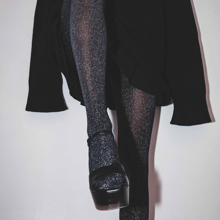 Jenny Shimmer High Waist 50 den Silverglitter