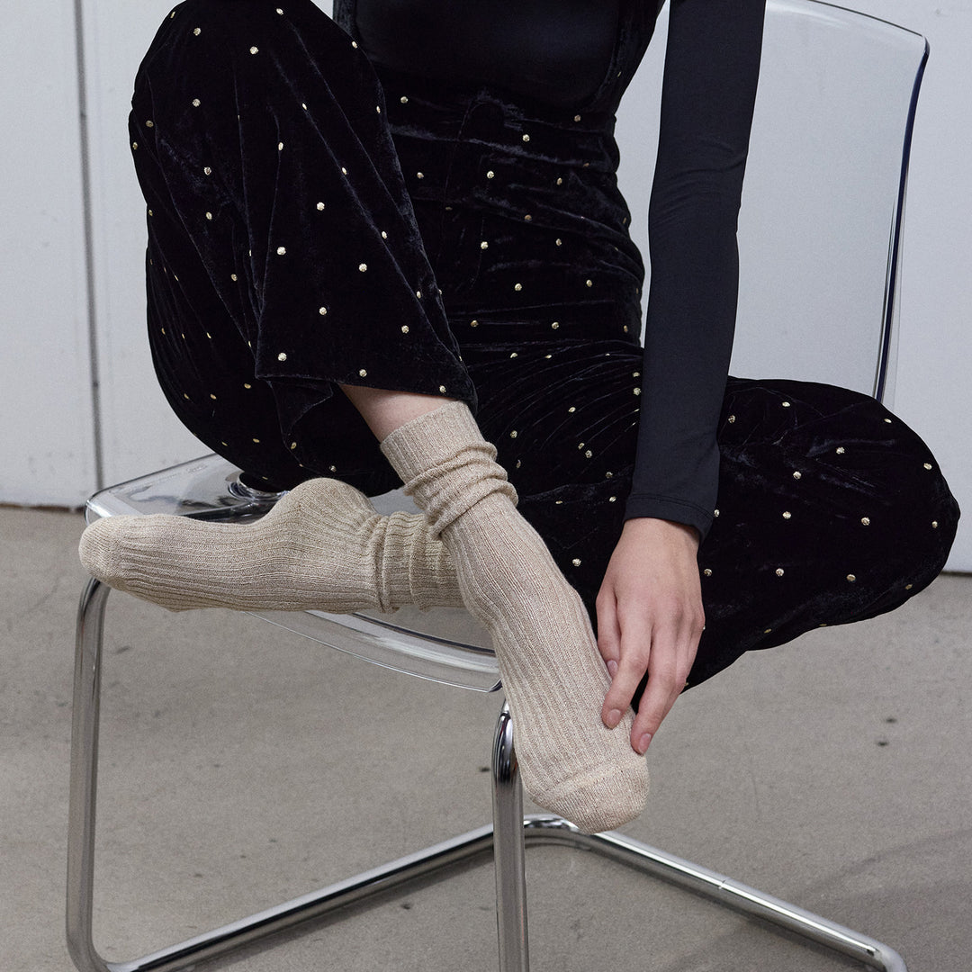 Mia Cotton Sock, Caramel toffee