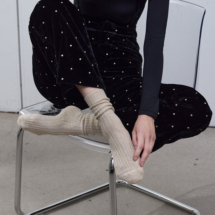 Mia Cotton Sock, Caramel toffee