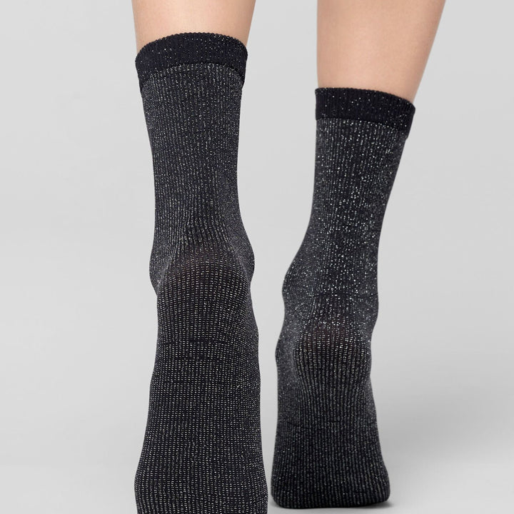 Twins Duo strumpor, 2-pack, Svart &amp; Glitter
