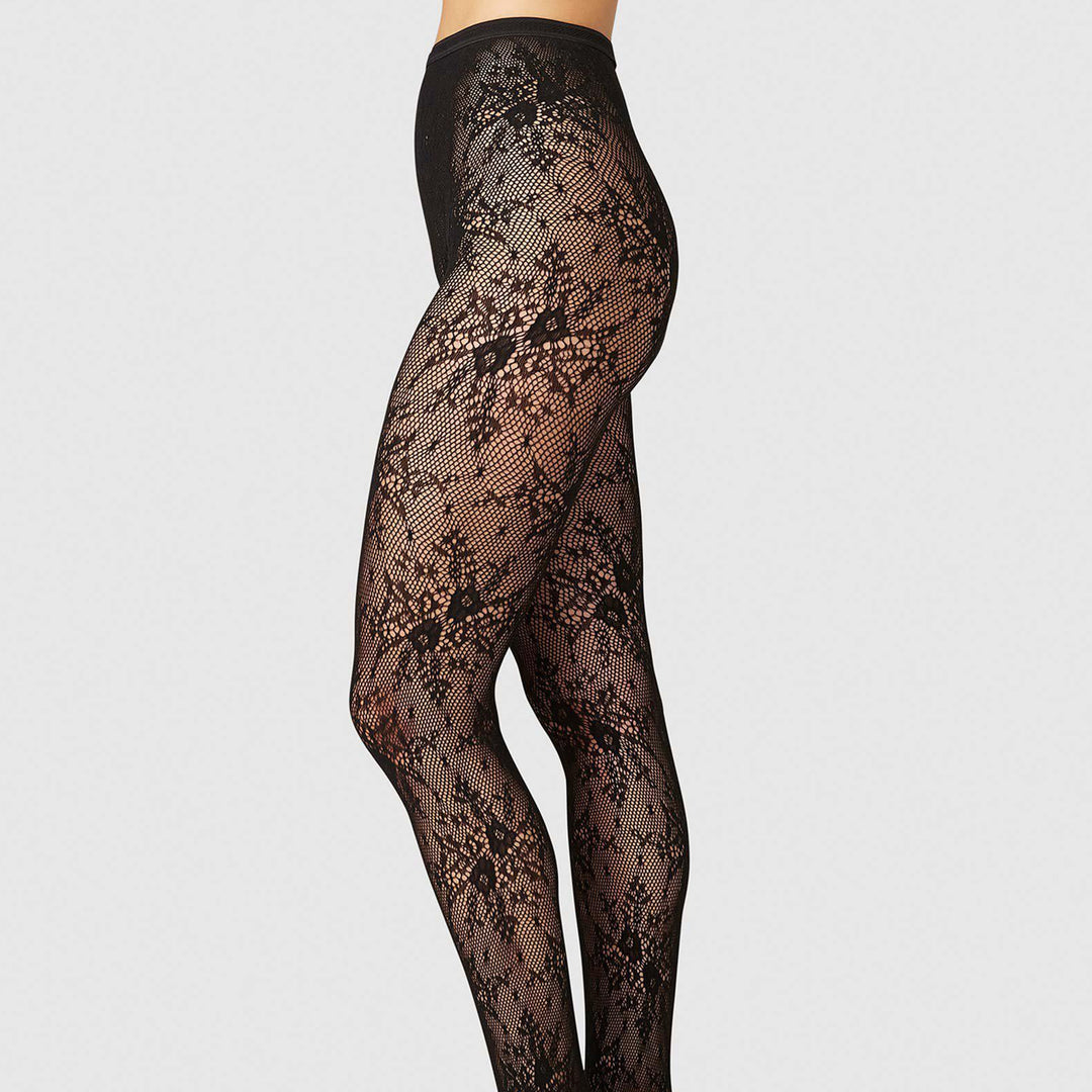 Rosa Lace, Svart Spets