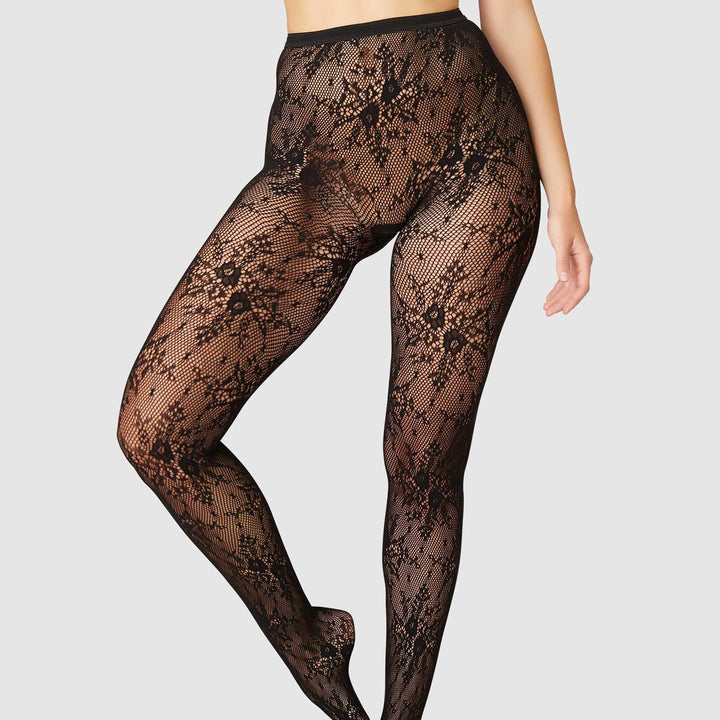 Rosa Lace, Svart Spets