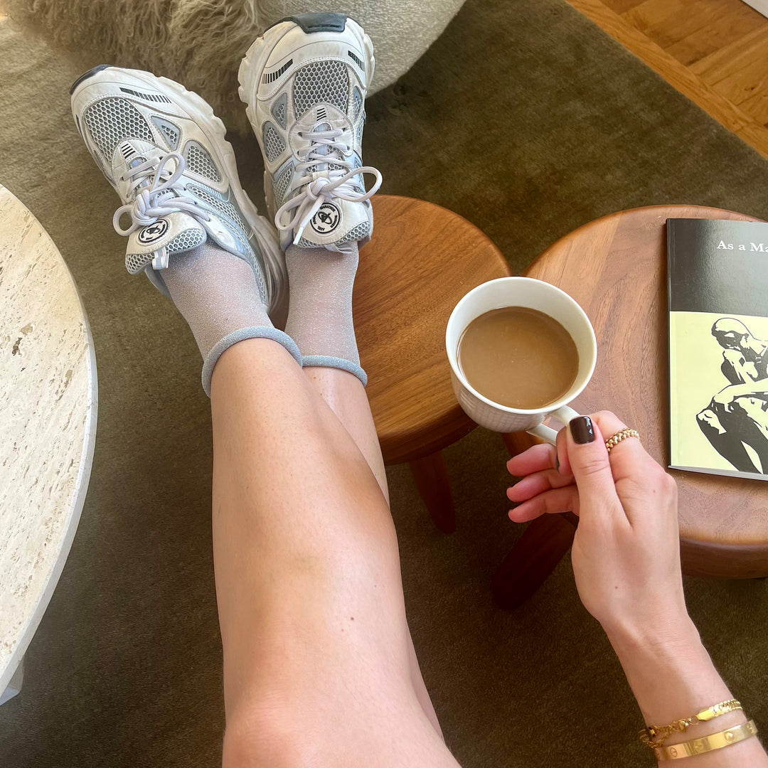 Shimmer Sock, Silver