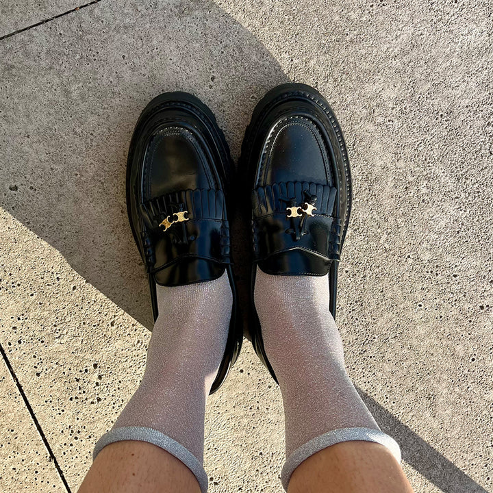 Shimmer Sock, Silver