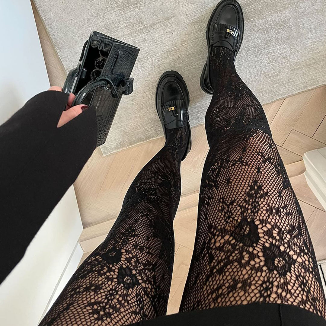 Rosa Lace, Svart Spets